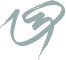 Heartsome logo, a stylized form of the Chinese character for heart